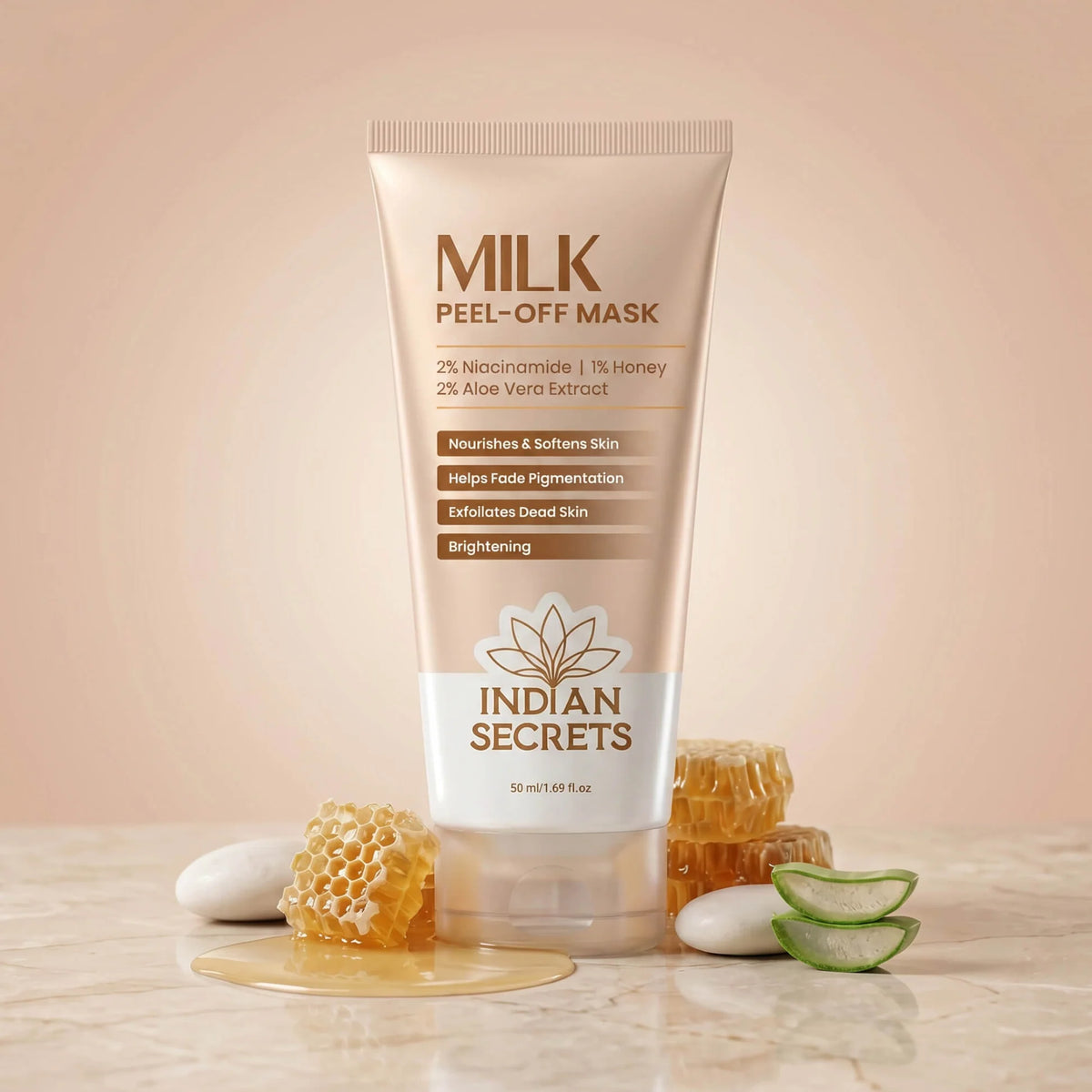“Peel. Refresh. Glow. ✨ Indian Secrets Milk Peel-Off Mask – Instant Fresh & Radiant Skin!”