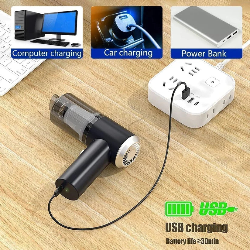 3 in 1 Portable Car Vacuum Cleaner