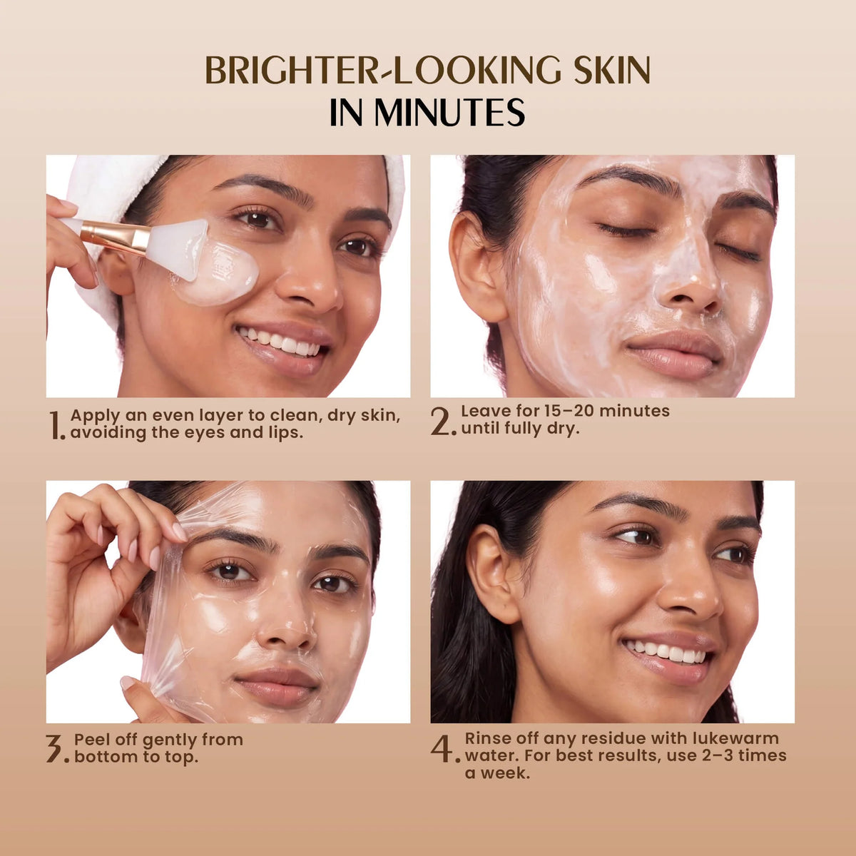 “Peel. Refresh. Glow. ✨ Indian Secrets Milk Peel-Off Mask – Instant Fresh & Radiant Skin!”