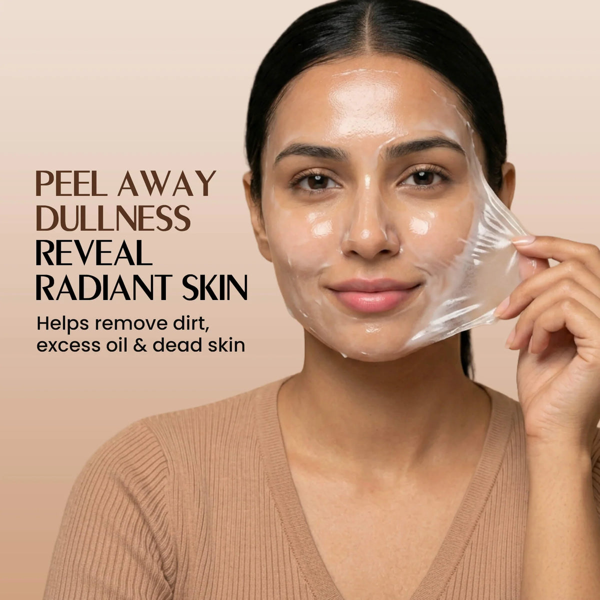 “Peel. Refresh. Glow. ✨ Indian Secrets Milk Peel-Off Mask – Instant Fresh & Radiant Skin!”